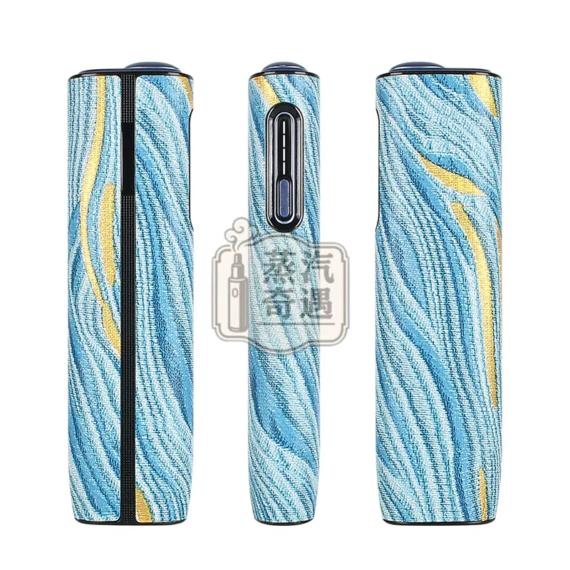IQOS ILUMA i ONE鎏金花紋保護套 藍色款特寫圖
